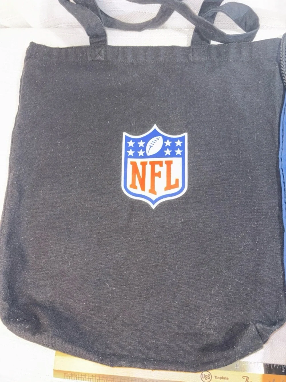 2 Vintage NFL Bags Tennessee Titans Drawstring bag and a NFL Tote Bags